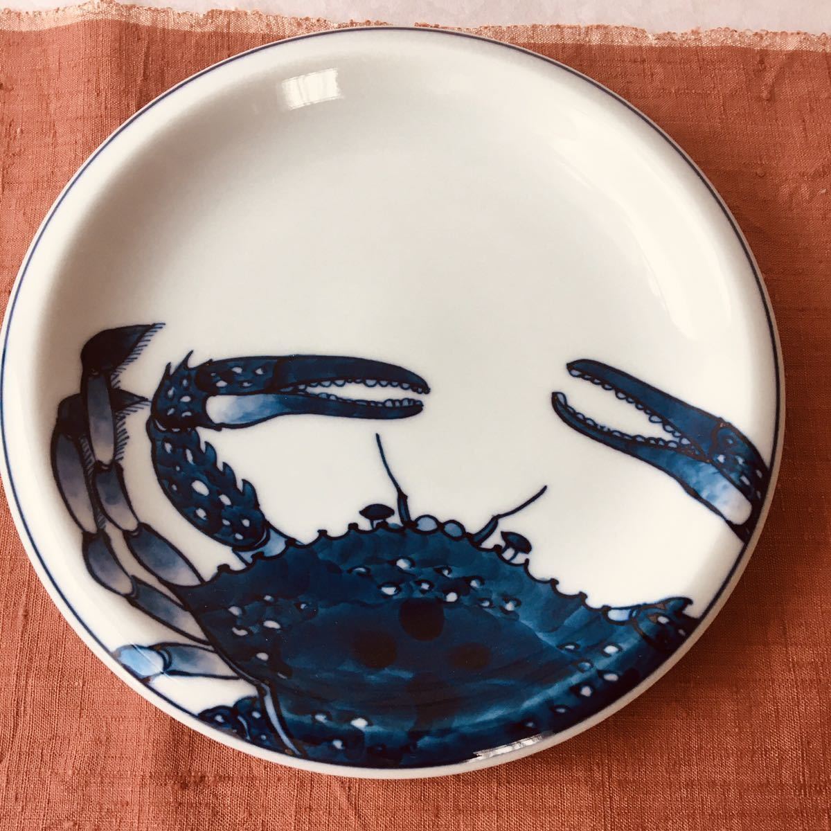 源右衛門 染付蟹絵 銘々皿 5枚 源右衛門窯 有田焼 館林源右衛門｜Yahoo